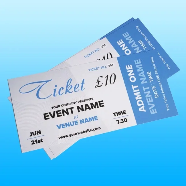 Tickets Printing Worthing